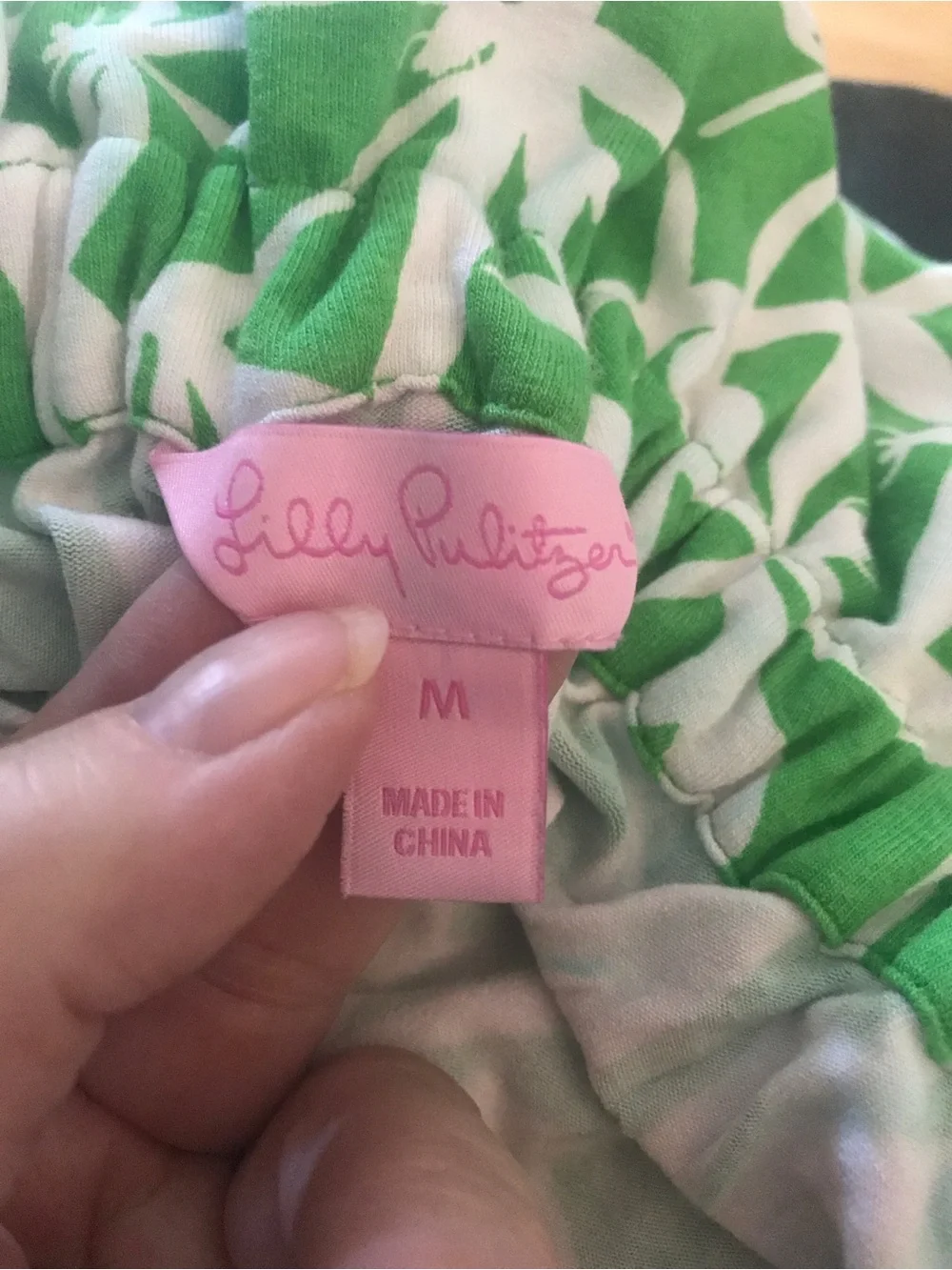 LILLY PULITZER Flor Dress in the Green Bean Light My Fire Pattern - Picture 13 of 14